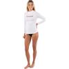 Rip Curl Long Sleeve Rashguard with UPF 50+ Sun Protection Quick Dry, Moisture-Wicking Swim Shirt for Outdoor Activities Maglietta Rash Guard, Bianco, S Donna