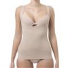 FarmaCell 606 (Cipria, 4XL) Canotta Contenitiva Donna Senza Coppe, Intimo Modellante Busto Aperto, Made in Italy