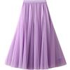 Dirholl - Gonna longuette da donna a strati in tulle con volant, elastico in vita, motivo fata
