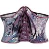 Scarlet Darkness Cintura corsetto da donna, rinascimentale con lacci, cintura larga con stampa floreale, Viola floreale, 12