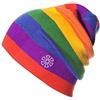 AILOVA Cappello a maglia arcobaleno, doppio cappello a maglia, cappello da sci a righe, cappello per genitore-bambino per circonferenza della testa 55-61 cm