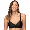 Playtex Reggiseno Senza Stecche Satin Micro Support Donna x1, Nero, 42/7B