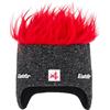 Eisbär Beanie Cocker Skipool Ski Austria Uomo - Made in Berretto da Sci a Maglia con Fodera, Fodera Autunno/Inverno Inverno - Taglia Unica Antracite-Rosso