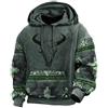 famesale Felpe con Cappuccio da Uomo Africano Trial 3D Stampato Manica Lunga Felpa Pullover Giacca Moda Sciolto Moto Racing Top