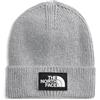 The North Face TNF - Berretto a Costine con Logo Box, Taglio Classico, Berretto Invernale a Costine per Uomo e Donna, Logo Intrecciato o Stemma Icona Ricamato, TNF Grigio Melange Medio, Taglia Unica