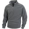 Generic Felpa Uomo Uk Mens Maglioni Cotone Chef Giacca Maglioni Da Lavoro Per Uomo Felpe Senza Cappuccio Felpe Per Uk Cotone Leggero Giacche Felpa Uomo Manica Lunga Camicia Abbigliamento Cappotto, Grigio, S