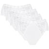 Sloggi Chic Midi 4p, Slip Donna, Bianco (White), 46