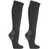 WOWERAT Cordura® - Calze termiche al ginocchio Extreme Warm con lana di alpaca, da uomo, colore antracite, confezione da 2