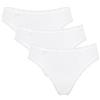 sloggi Donna 24/7 Cotton Lace Tai C3P, Bianco, 48