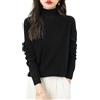 Chanyarn Maglione da Donna 100% Lana Merino Collo Alto 2025 Casual a Maniche Lunghe Senza Cuciture Maglia Maglione
