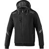 Sparco Felpa da Lavoro Tecnica con Cappuccio Full Zip Colorado. Giacca Leggera Rinforzata Anti-Abrasione, Dettagli Riflettenti e Tasche con Zip.