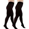 Aurellie Collant donna opachi plus size nero 60 denari 2 paia, Nero , 3XL-4XL Plus