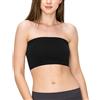 SHADOW DANCE UK Reggiseno sportivo a fascia, non imbottito, senza spalline, senza fili, senza cuciture, per yoga, allenamento, bralette antiscivolo, staccabili, senza cuciture, elastico, Nero , Medium
