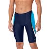 Speedo Swimsuit Jammer Endurance+ Splice Team Colors piagnucol, Edge Navy/Azzurro, 36 Uomo