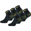 Caterpillar Premium Work Sneaker 6 Paia di Calzini Sneaker da Lavoro Uomo per Scarpe Antinfortunistiche, Doppio Rinforzo su Punta e Tallone, Ottima Qualità Spugna di Cotone (Antracite, 47-50)