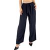 JOPHY & CO. Pantaloni Donna Elegante a Vita Alta con Fiocco decorato (cod. 6303)