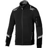 Sparco Felpa da Lavoro Alabama Tech Full Zip Uomo. Felpa tecnica con rinforzi anti-abrasione in cotone/poliestere 260g/m²con dettagli riflettenti per cantiere e officina Nero-Grigio S