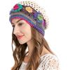 ZLYC Women Cotton Crochet Slouchy Beanie Hat Handmade Knit Summer Skull cap