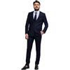 VEQUÈ Abito Uomo Matrimonio Primavera Estate Vestito Completo Cerimonia Elegante VEQUE (IT, Numero, 52, Regular, Regular, Blu)