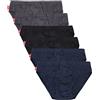 Liabel Slip Uomo 100% Cotone Art. 959 Conf.6pz Assortito 6 (XL)