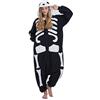 SAMGU Pigiama Animali Cosplay Uomo Donna Adulti Costume Tuta Nero S