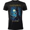 BLT DISTRIBUTION SRL T-Shirt Iron Maiden Fear of The Dark. Maglietta Rock Ufficiale Nera. Band Heavy Metal. Cotone. Unisex. Adulto Ragazzo.