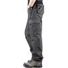 uxxnjfg Pantaloni Cargo Uomo Lavoro Lavoro Larghi Pantaloni con vestibilità Militari Sci Eleganti Softshell Tasconi Laterali Cotone Casual Abbigliamento Clothing Grigio M