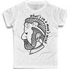 3styler T-Shirt Uomo Bianca Sigmund Freud - What's on a Man's Mind - Linea Amazink - Cotone Fiammato (Slub) 150 gr/mq (S, Bianco)