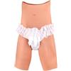 YEEFAIRY Intimo Contour in Silicone per Crossdresser Bermude Realistiche a Media Gamba Aspect Femminile Artificiale Funzionalità Transgender MTF Cosplay e Cross Dressing (Pelle Scura, Taglia L)