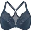 DELIMIRA Reggiseno Aperto Davanti Racerback | Taglie Forti, Pizzo, Senza Imbottitura, con Ferretto, per Donna