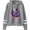 LKY STAR Hazbin Hotel Hoodie Cosplay Sweatshirt con Maniche Lunghe Casual Felpa con Cappuccio per Uomo Donna XXS-4XL