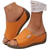 Generico Sandali Trekking Donna, Ciabatte Donna Estive Ortopediche Sandali Pelle Anatomiche Eleganti, Zeppa Antiscivolo Supporto Arco per Casa e Spiaggia Scarpe Trekking Pantofole36