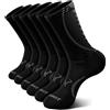 BULLIANT Calze Uomo 6 Paia, Calze Ginnastica a Compressione Ammortizzate per Uomini Sport Corsa Escursionismo Pesca Supporto Dell'arco(6coppie,43-46)