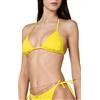 Goldenpoint Donna Costume da Bagno Sangallo - Parte Alta del Bikini - Triangolo Scorrevole Senza Imbottitura in Pizzo Sangallo Tinta Unita Taglia 4B Colore Giallo