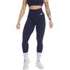 FGM04 Donna - Leggings Materia Push Up, Modellante con Tecnologia F.I.R., 92% Poliammide 8% Estelan, Nero/Blu Notte/caffè, XS-S/M-L, Made in Italy (IT, Testo, XS, S, Regular, Regular, Blu Notte)