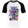 Kwantees Deltarune - Adventure Maglietta A Maniche Corte Bianca da Baseball