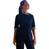 tessile astorino Giacca Cuoco Donna Personalizzata Casacca Chef da Cucina Nera e Leopardata Betty per Ristorante Pizzeria Hotel Pasticceria Divisa Lavoro Personalizzabile