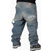 The blueskin Jeans Baggy Uomo - Denim Oversize 100% Cotone, Streetwear Hip Hop Skate, Lavaggio "Dirty Old", Produzione Artigianale Italiana - W 30 IT 44