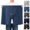 ZPLMIDE Confezione da 3 boxer da uomo a gamba lunga, anti sfregamento, biancheria intima da uomo, in cotone elasticizzato, traspirante, boxer sportivi, Mix-3-b, 5XL