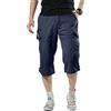 Onsoyours Pantaloni Corti Bermuda Cargo Pantaloncini Uomo 3/4 Shorts Estivi Traspirante con Tasche Shorts Pantaloncini Corti da Lavoro da Uomo A Marina XXL
