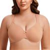 MELENECA Reggiseno Donna Minimizer Senza Cuciture, Sfoderato, Confortevole per Taglie Forti con Ferretto