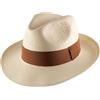 Classic Italy - Cappello Panama Classic Wide Straw - Size 55 cm - Creme-Marron