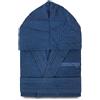Generico Sommaruga Accappatoio Unisex in Cotone 100% a Nido d'Ape - Leggero, Ultra Assorbente, 350 g/m² - Ideale per Casa, Palestra, Spa e Viaggio - (IT, Testo, M, Regular, Regular, blu)