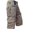 Generic Pantaloni cargo da uomo a 3/4, con tasche diverse, estive, in cotone, con elastico in vita, casual, leggeri, pantaloni da lavoro, tinta unita, casual, marrone, L