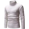 Kobilee Maglione Uomo Invernale Cashmere Pesante Caldo Pullover Lana Collo Alto Slim Fit Maglione Dolcevita Casual Manica Lunga Sweater Maglia Termica Cotone Felpata