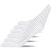 Snocks 6 Paia Calzini Fantasmini Donna Calze Invisibili Uomo 43-46 - Colore Bianco Calzini per Mocassini Uomo Pedalini Donna Cotone Organico
