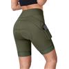 BERGRISAR Pantaloncini da ciclismo imbottiti 4D da donna con tasche pantaloncini da ciclismo da bicicletta