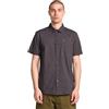 Volcom Camicia da uomo a maniche corte con bottoni in tessuto Patterson, nero, M