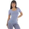 FGM04 Donna - T-Shirt Miss (IT, Testo, XS, S, Regular, Regular, Standard, Blu Granito)