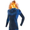 sesto senso Maglia Termica Uomo Manica Lunga Biancheria Intima (S, Blu)